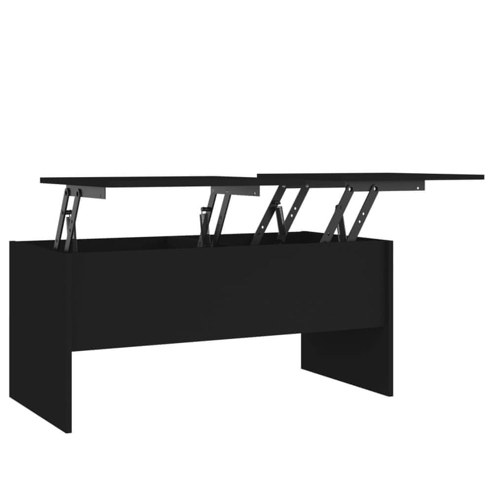 Vidaxl Konferenčný stolík čierny 102x50,5x46,5 cm spracované drevo